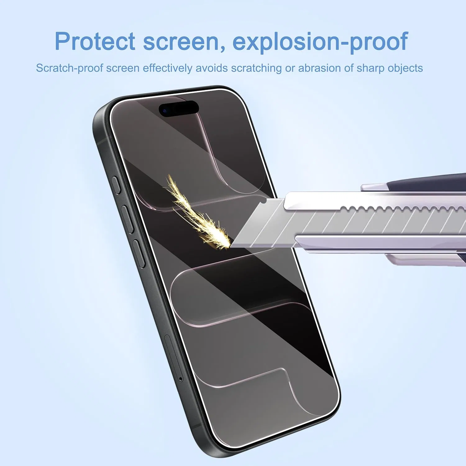 Защитное стекло 2.5D для iPhone с покрытием 9H