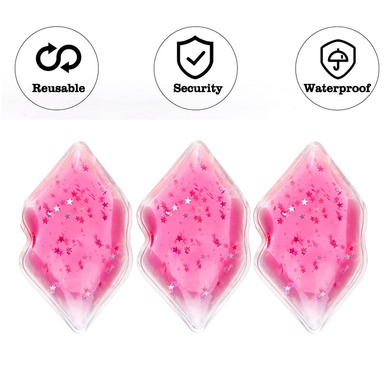 Custom Small Cool Lips Gel Pad Cold Compress for Lip Surgery Swelling Lip Coolers Ice Gel Pack