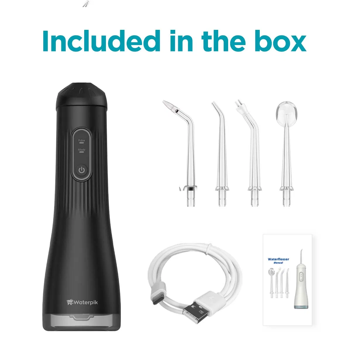 Mouth Jet Teeth Cleaning Professional Portable 260ml Pik Dental Irrigator Oral Floss Pick Electric Water Flosser Waterflosser