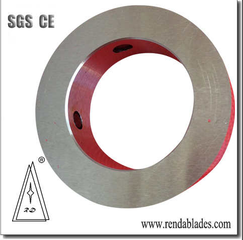 Rd SKD11 D2 Circular Slitting Shear Knife/Blade for Wasted Used Rubber Tire Tyre Industry