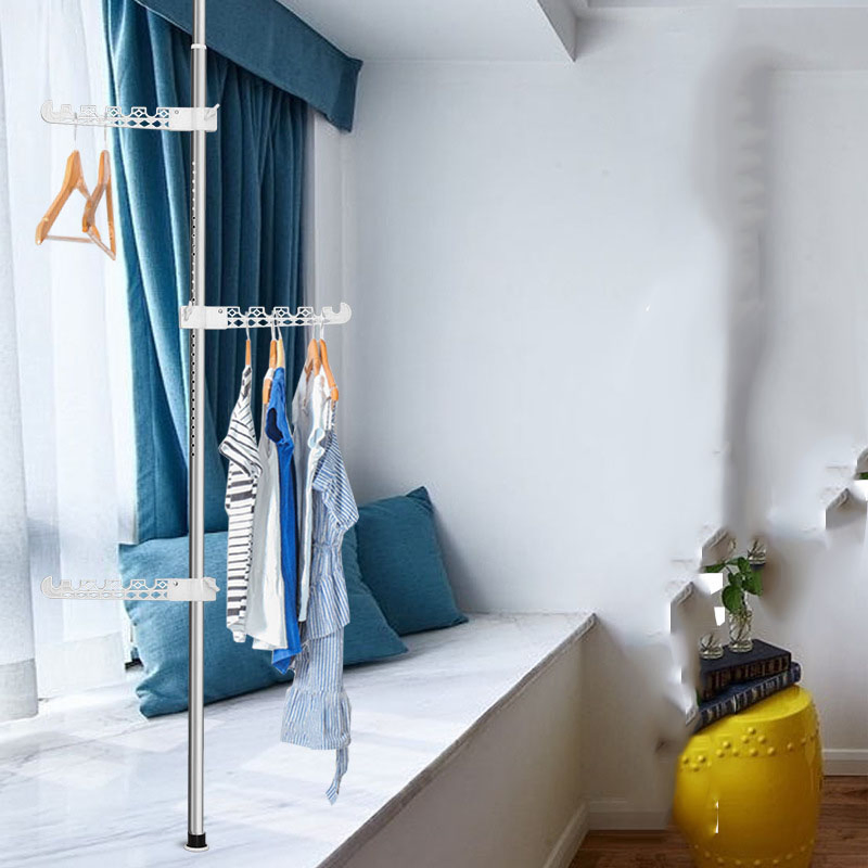 Household Items Indoor Balcony Bedroom Space-Saving Cloth Organizer Drying Clothes Hanger
