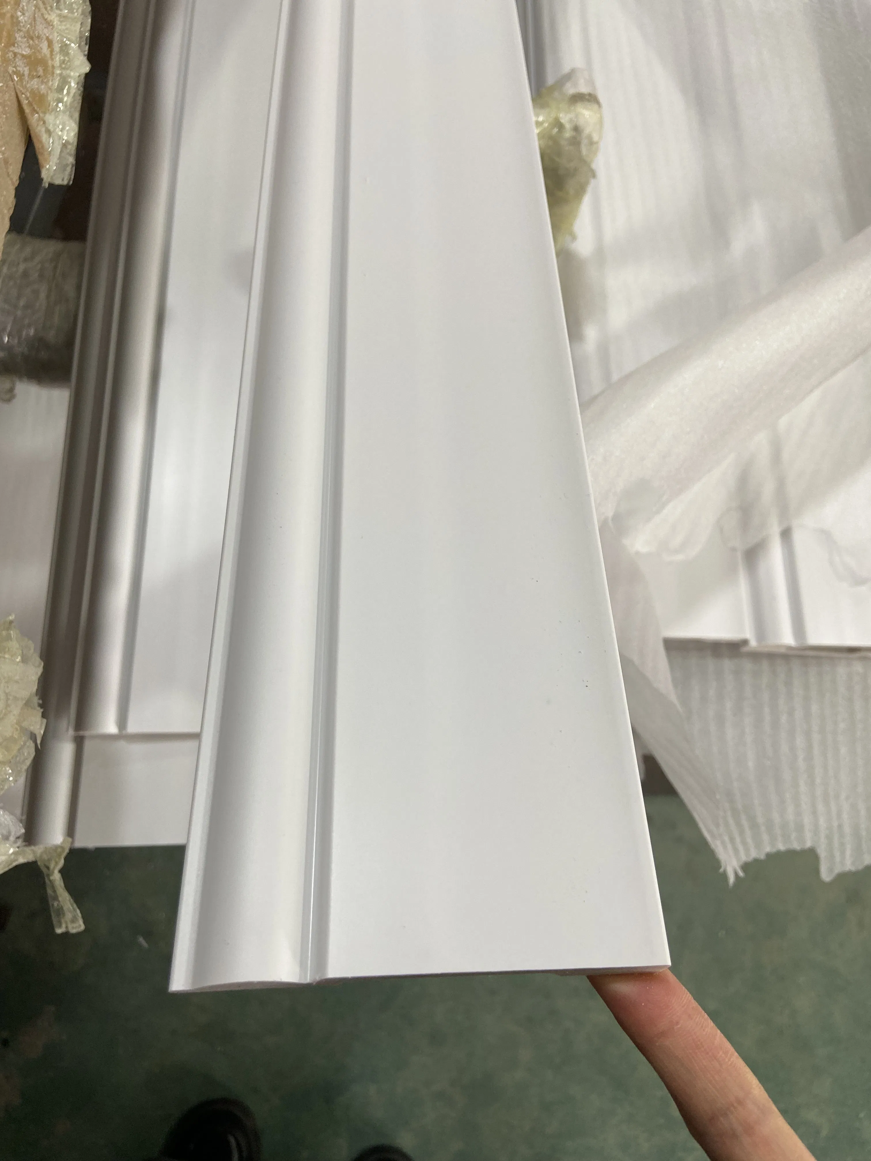 Home Decorative White Waterproof Easy Install Baseboard Decorative Line PS Skirting Board