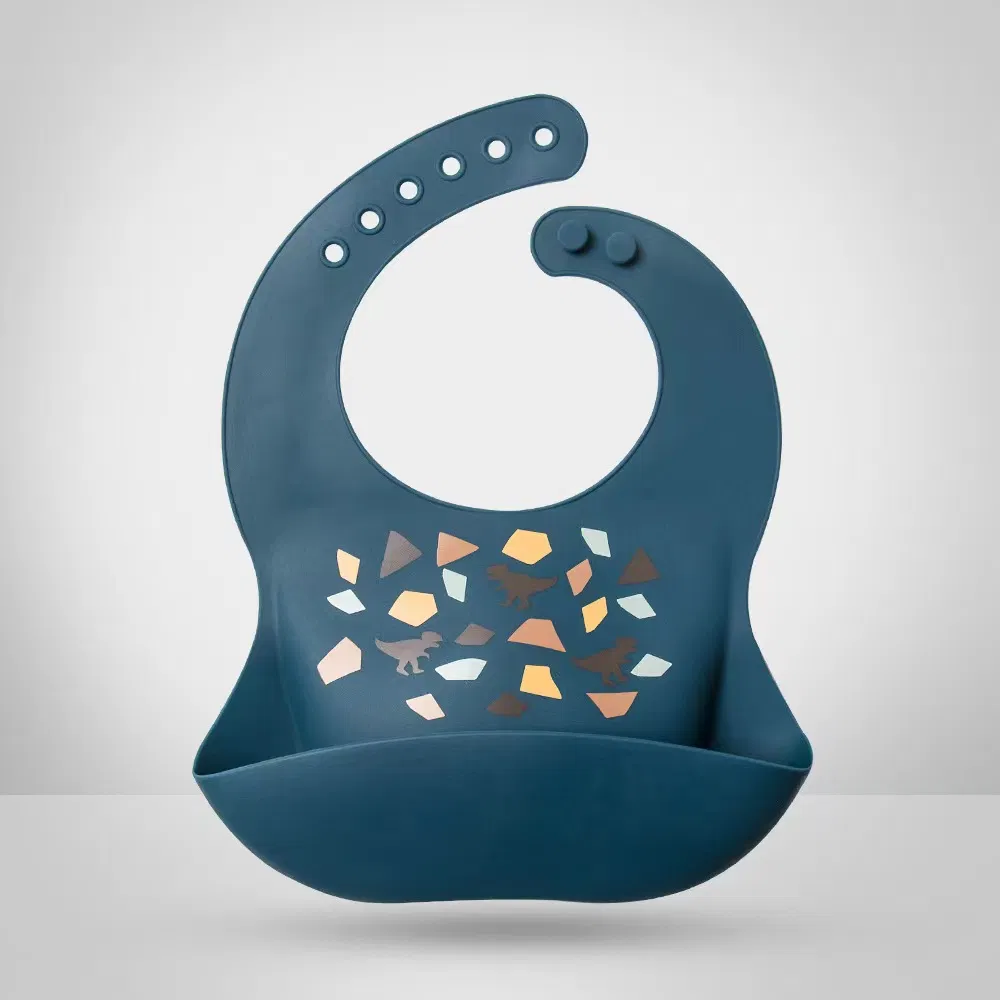 Multi Pattern Silicone Bib for Toddler Kid