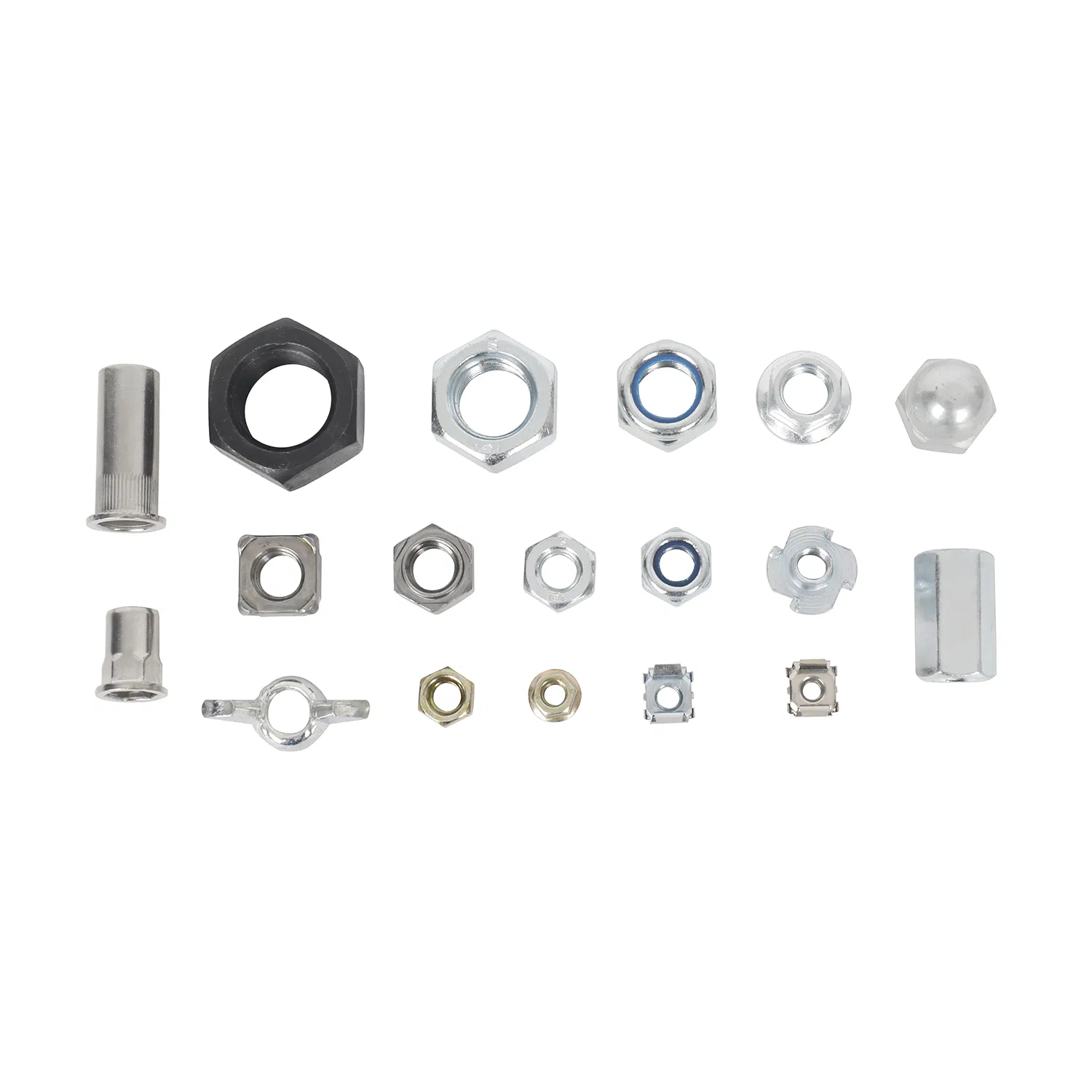 Cage Nut Kits, Square Nut Clip Nut with Pan Head Screw