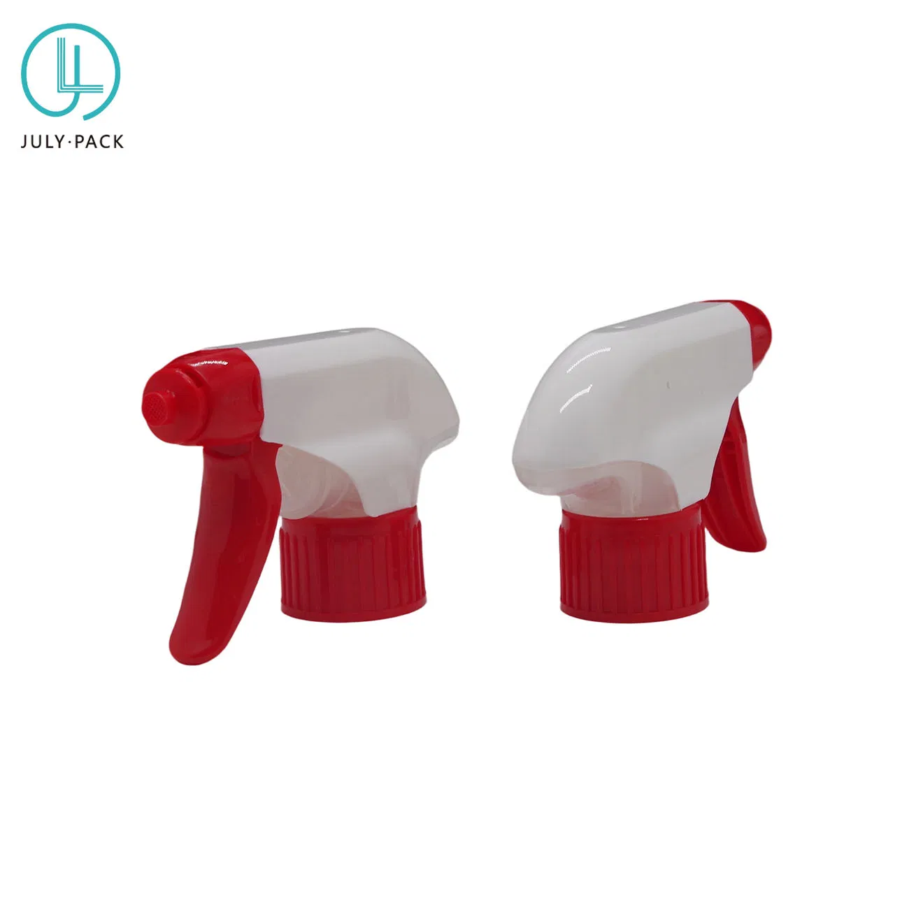 Customized Red Color Adjustable Nozzel 28/410 Full Plastic Trigger for Refillable Cleaning Bottles