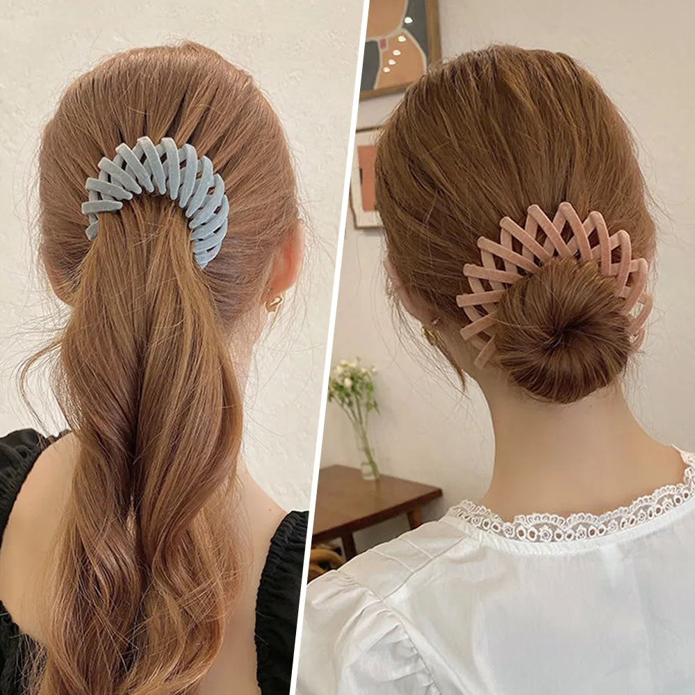 Зажим для волос "Птичье гнездо" из пластика