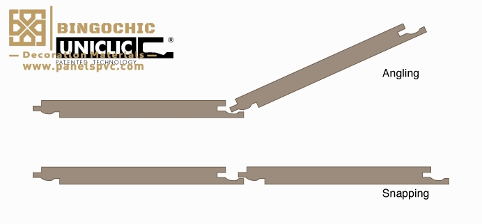 Click Lock Waterproof PVC Anti-Slip 5mm 6mm Luxury Spc Vinyl Spc Flooring