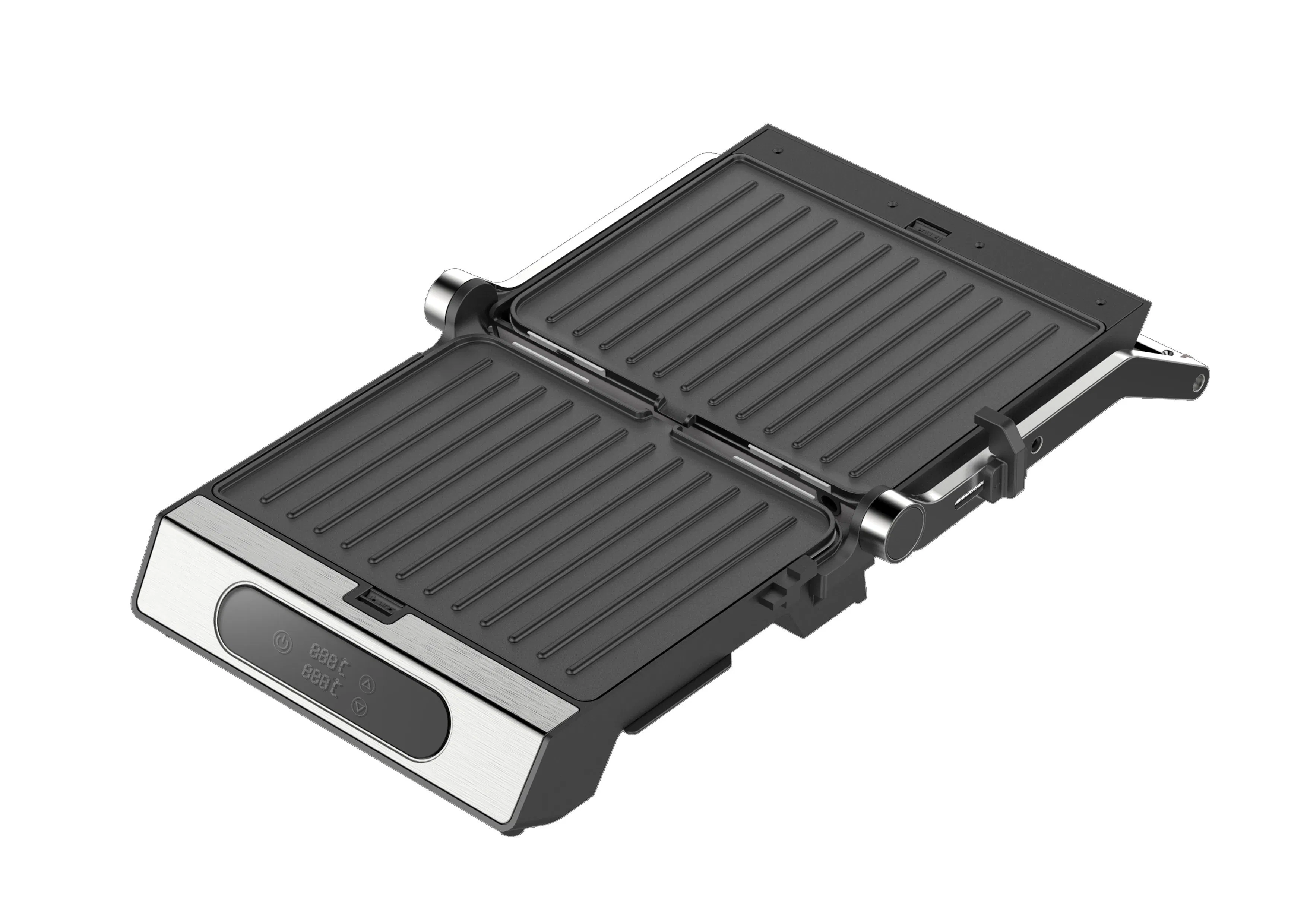 Smart Stainless Steel BBQ Electric Grill with Removeable LCD Screen