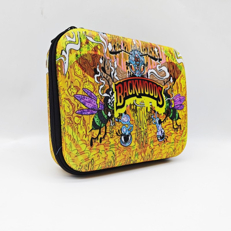 Color Leather Bag Horn Tube Smoke Grinder Ashtray Five-Piece Hand-Rolled Set of Cigarette Accessories