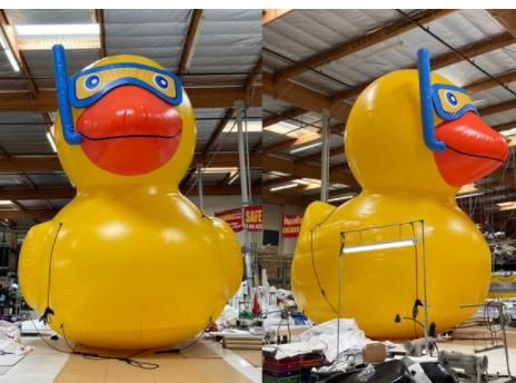 2023 New 15 FT. Giant Inflatable Yellow Duck with Goggle & Snorkel