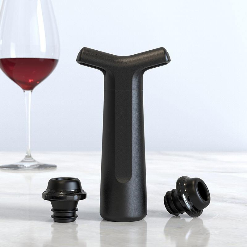 Bar Accessories Food Grade 4PCS Rubber Stoppers Vacuum Pump Set Wine Kit