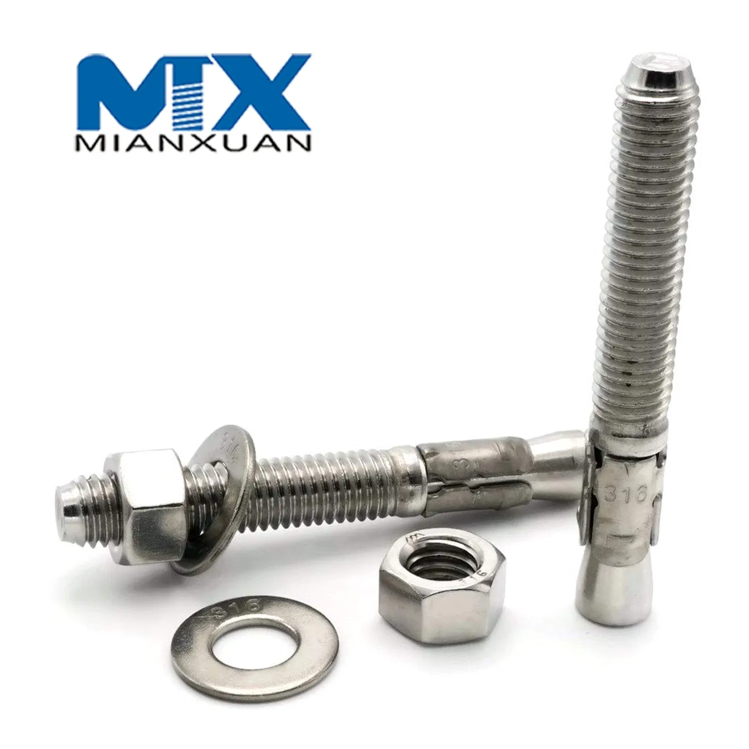 Stainless Steel Carriage Bolt for Mechanical Expansion Hollow Wall Lifting Anchor Fastener