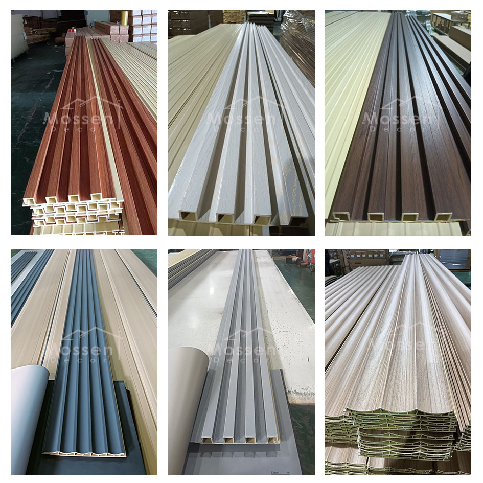 Interior Wall Decoration Custom Size Wood Veneer WPC Wall Panel WPC Panel