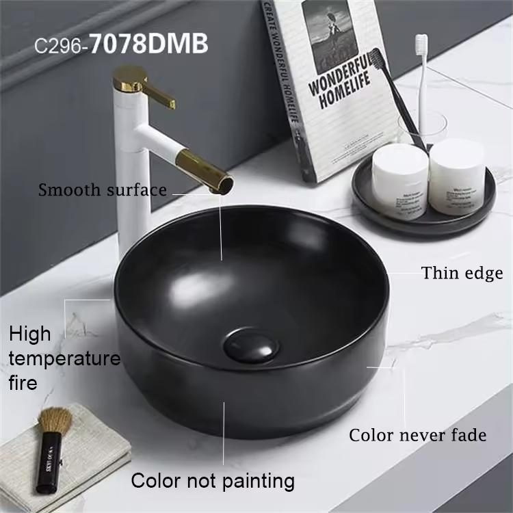 Керамическая раковина PATE для ванной, цветная