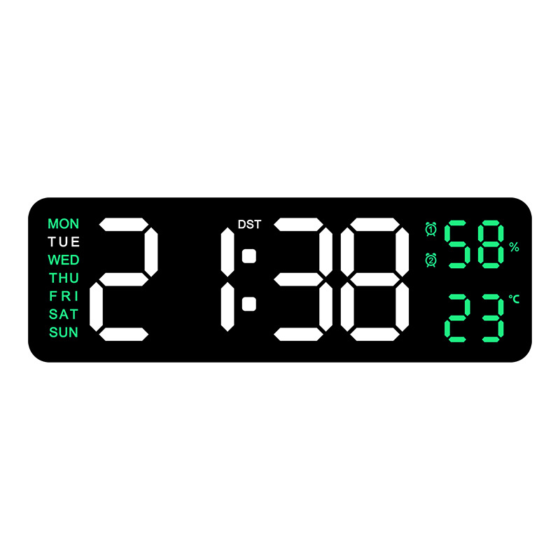 Stylish Multi-Functional Rectangular Electronic Clock for Home Use