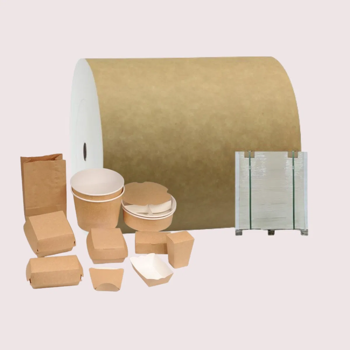 Craft Paper Custom Accept High Quality Kraft Brown and White 170/190/230GSM