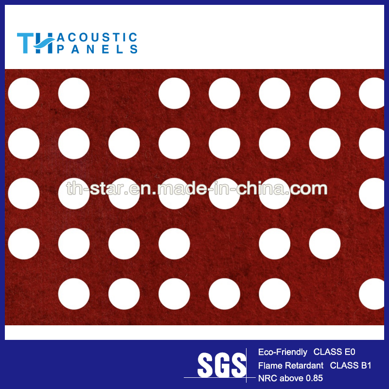 9mm12mm20mm Superior Quality Irregular Arrangement of Small Circles Design of Acoustic Cutting Screen Panel for Office