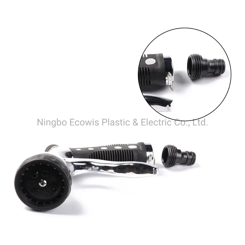 Water Hose Connect 7 Pattern Garden Pistol Spray Nozzle
