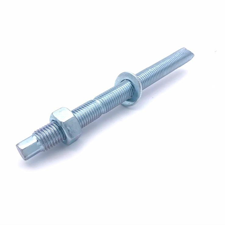 Анкерный болт M24 оцинкованный, углеродистая сталь