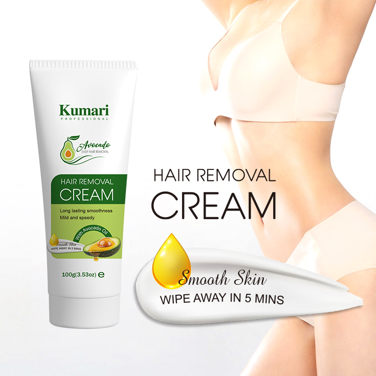 Hair Depilatory Hair Removal Cream for Body Bikini Sensitive Area with Avocado Oil and Herbal Extacts