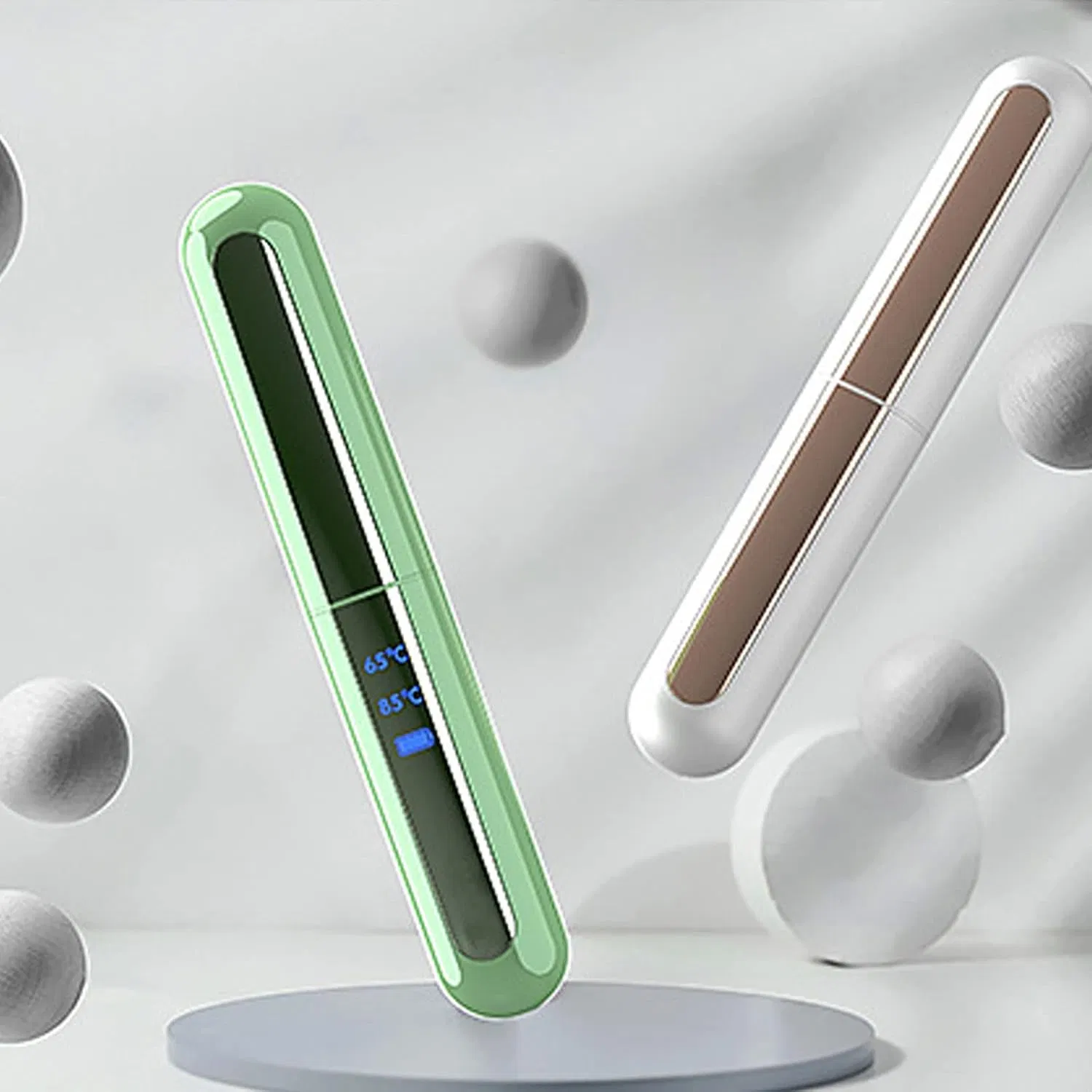 Portable Electric Eyelash Curler - Heating Makeup Tool for Beautiful Lashes