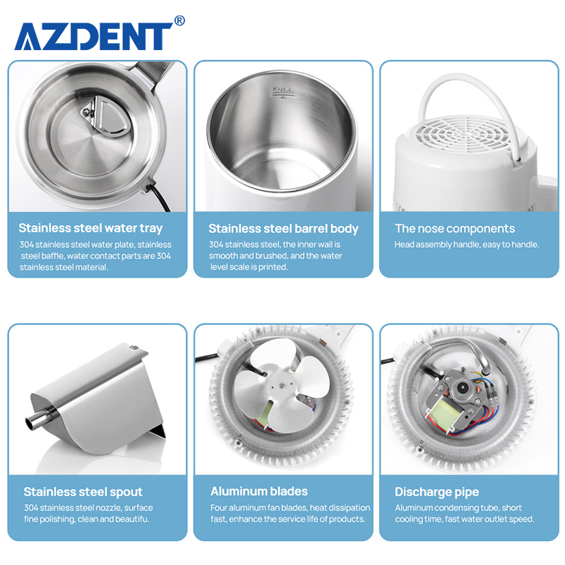 Home Water Distiller Machine with Stainless Steel Inner Tank and 4L Jug