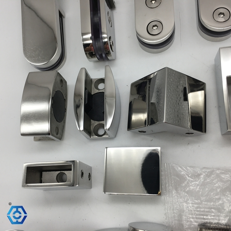 Chrome Stainless Steel 180 Degree bathroom Sliding Shower Door Fitting