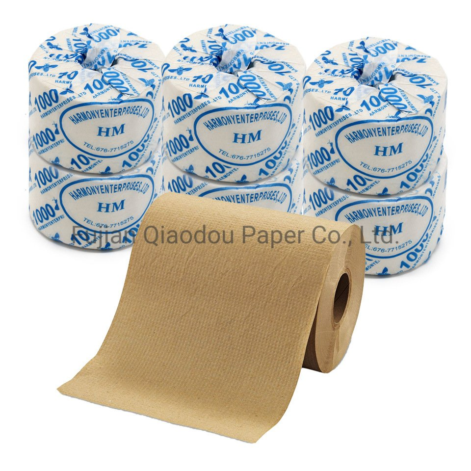 Factory Bamboo Eco Friendly Bath Embossed 1-Ply Better Toilet Paper with Core