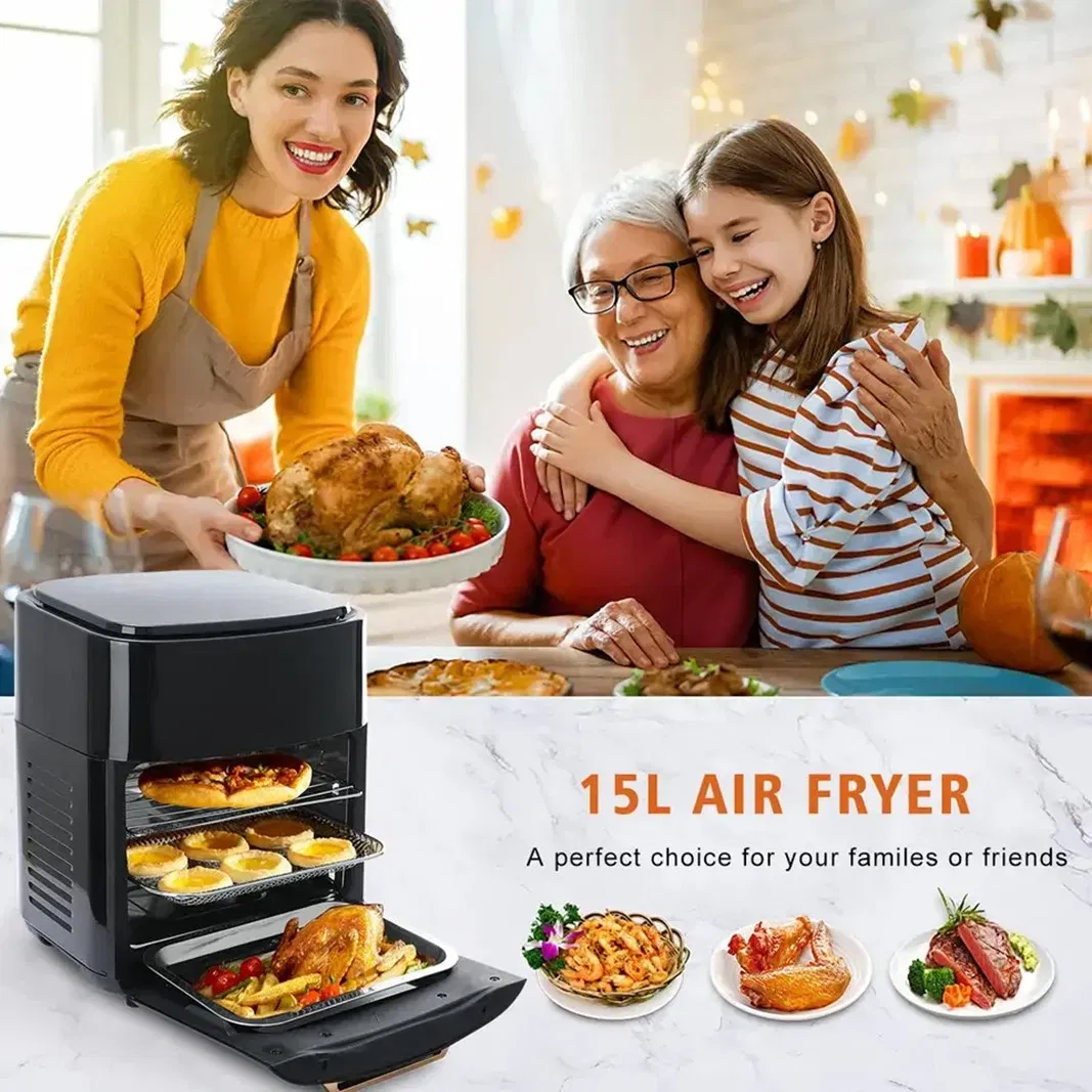 Wholesale 15L Digital Large Visual Air Fryer Oven