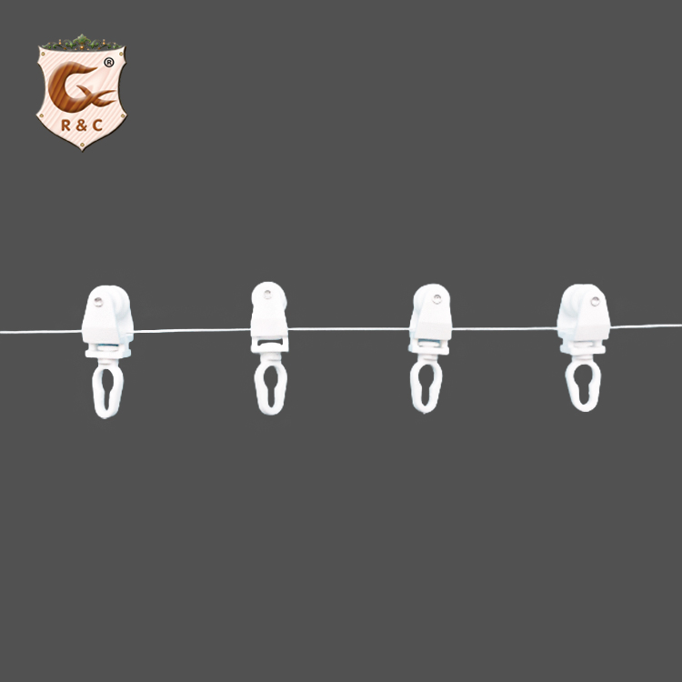 Manufacture Easy Installation Ripple Fold Curtain Track Accessories S Fold Runners