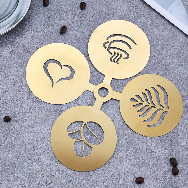Stainless Steel Coffee Flower Drawing Tool Set