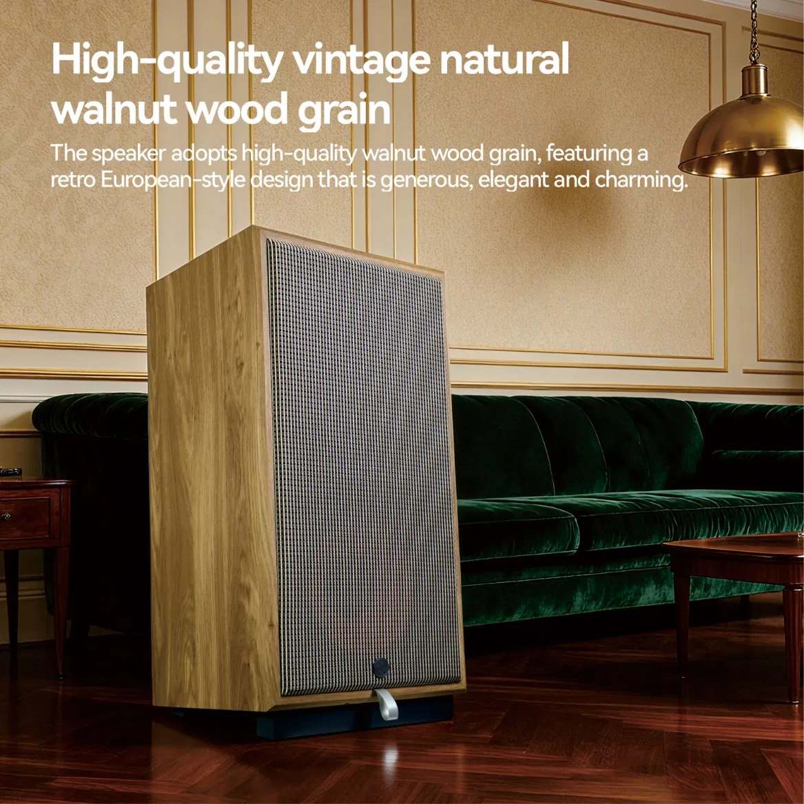 Chordio Ht-12 12 Inch Woofer Vintage Floor Standing Stereo Audio HiFi Surround Sound Speaker for Home Theater