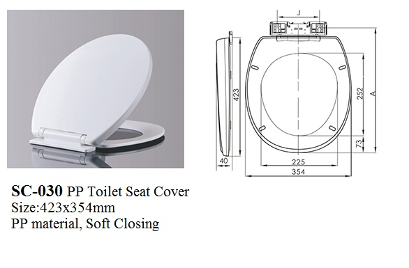 Toilet Seats, Soft Closing Asien, Seat Cover, Wc Accessories