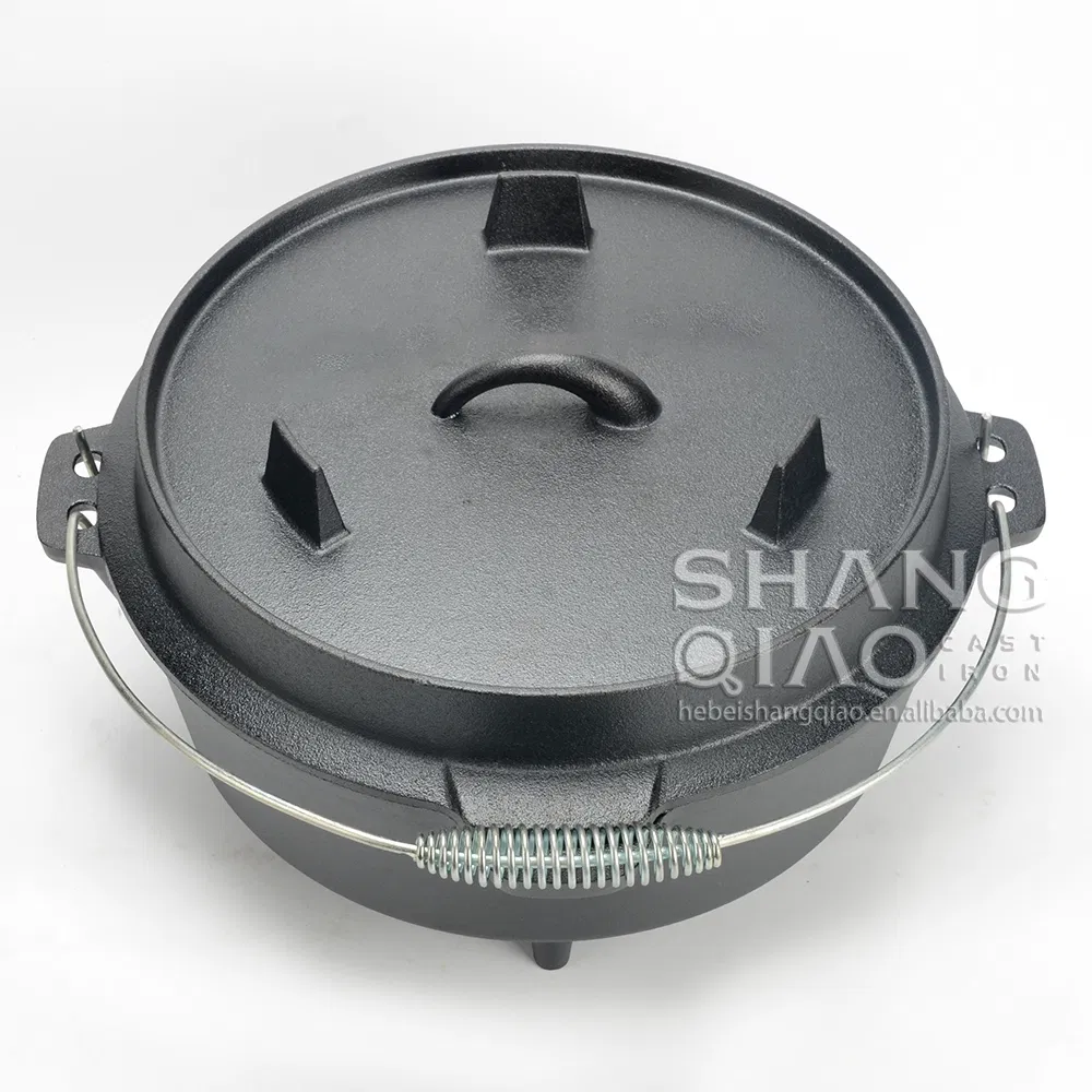 Чугунный кемпинговый котелок Dutch Oven 9 кварт с крышкой