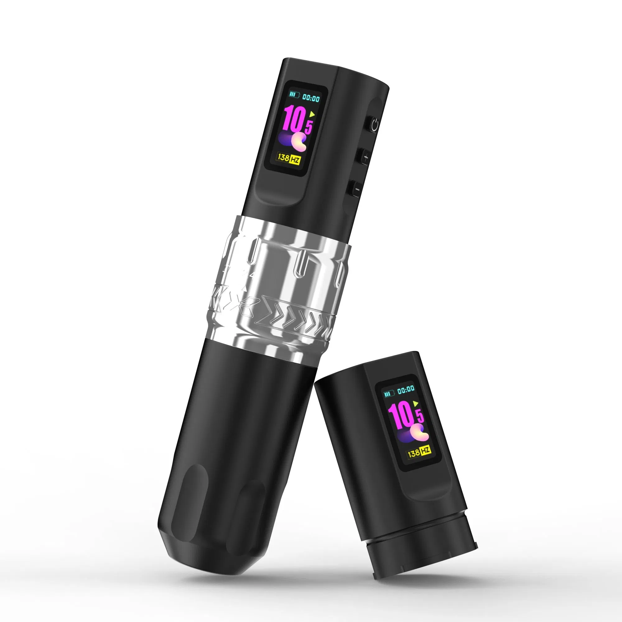 Ergonomic Design Rotary Tattoo Pen Machine with Needle Cartridges