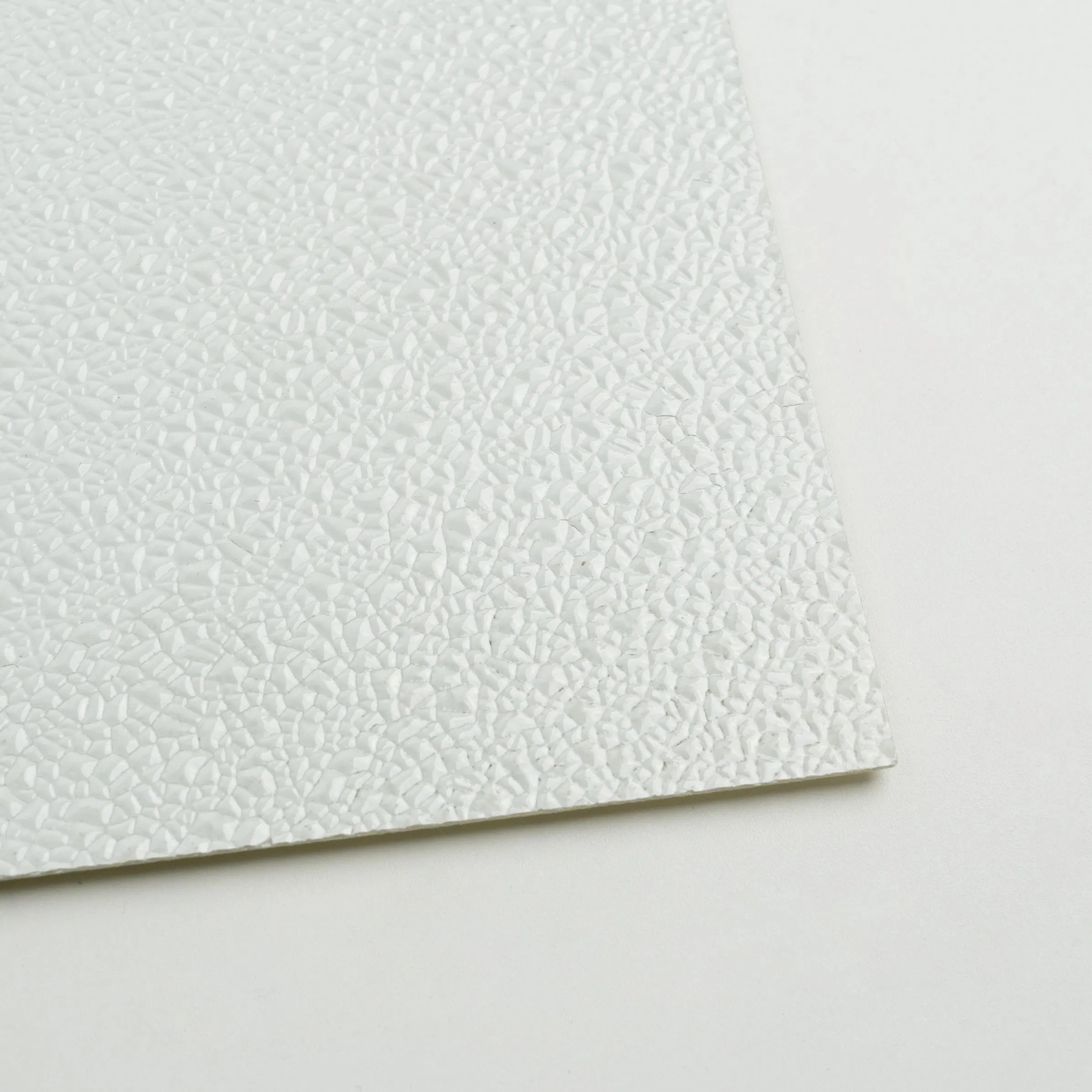 White Color FRP Sheet Wall Panels Surface Decoration Pebble Pattern
