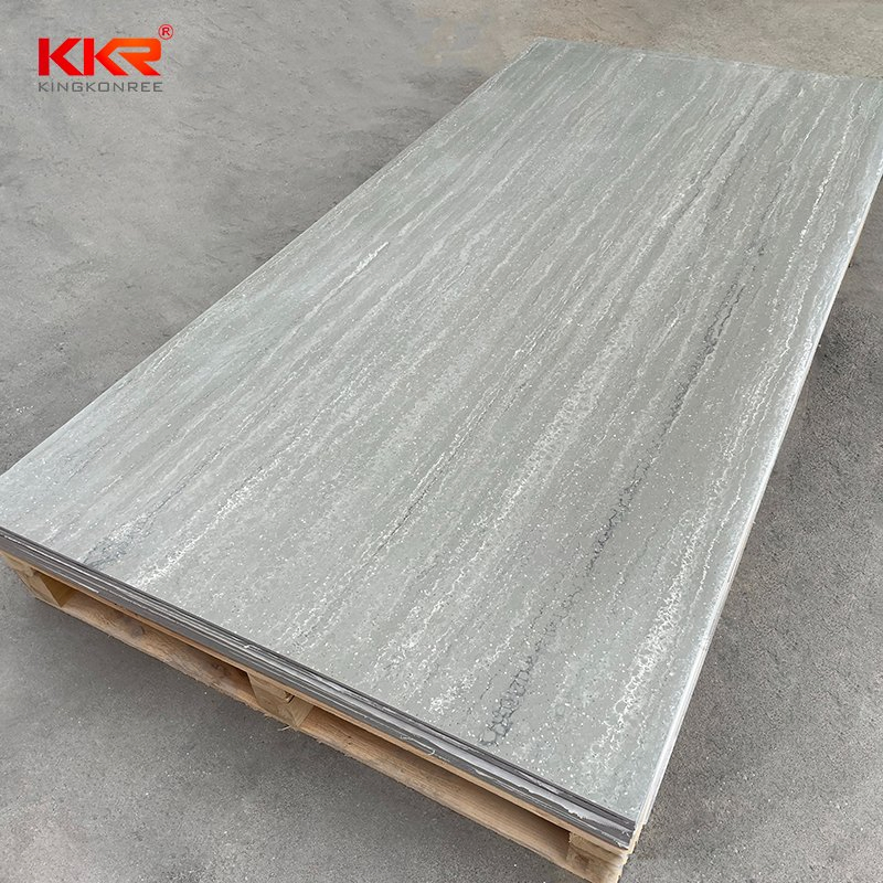 Factory Price Zero Silica Modified Acrylic 6-30mm Worktops Tabletop Solid Surface Sheet Marble Texture Artificial Engineered Stone Panel