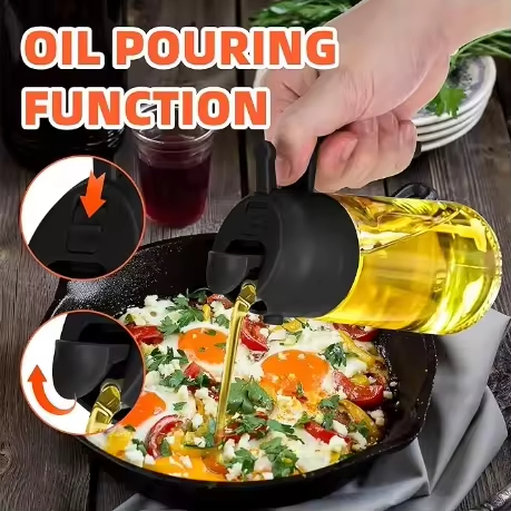 Oil Dispenser Bottle and Oil Sprayer for Kitchen Cooking Oil Dispenser Spray Bottle