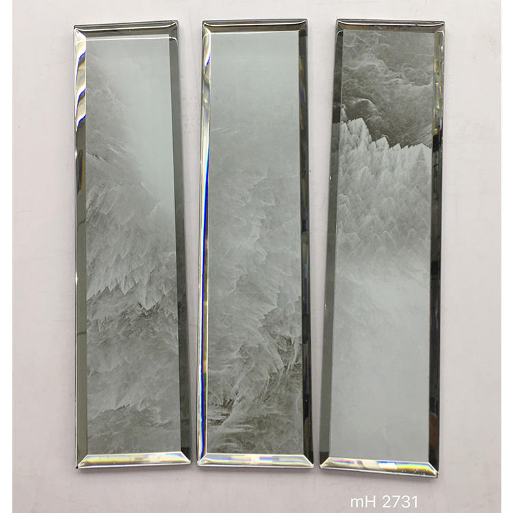 Стеклянная мозаика Purple Gold Line, 75x300 мм