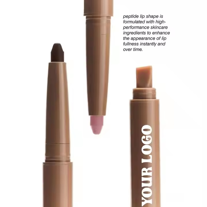Wholesale Makeup Peptide Lipliner Custom Vegan Creamy Brown Lip Liner