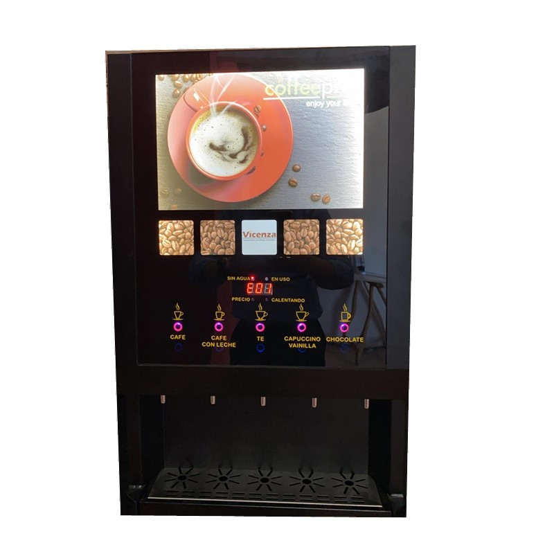 10 Selection Drinks Touch Button with Light Box Mocha Espresso Milk Coffee Vending Machine Wf1-505b