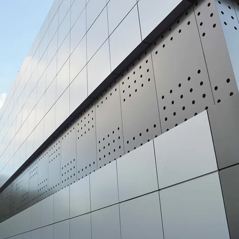 Manufacturer Custom Project Durable Extruded Aluminum Facade Cladding Panels with Wood Texture