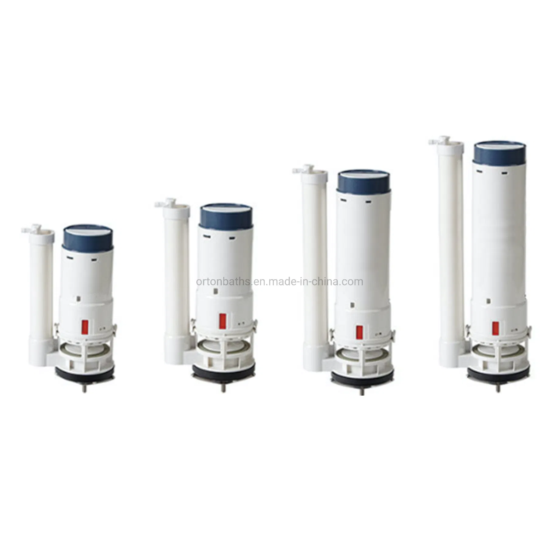 Ortonbath Universal Water-Saving Toilet Repair Kit with Dual Flush Valve, Lever Handle, White Water-Saving Dual Flush