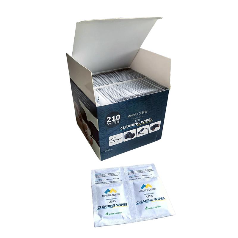 Pre-Moistened Lens Cleaning Wipes Eco-Friendly Wet Scratch-Free Optimal Screen Cleaning Individually Wrapped for Phones