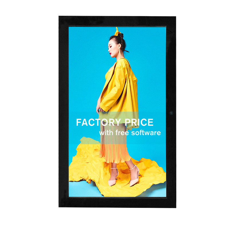 Яркий уличный LCD-дисплей с сенсорным экраном для рекламы