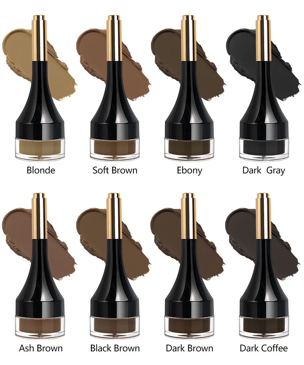 Waterproof Vegan Eyebrow Gel for Custom Brow Enhancers Eyebrow Pomade with Brush