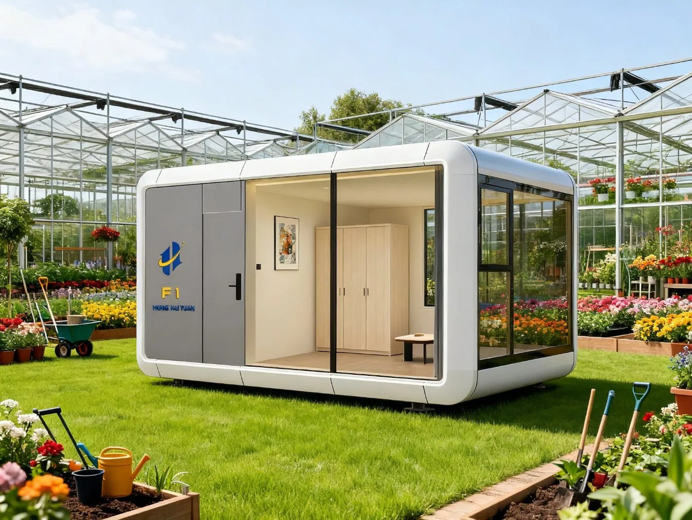 Smart Prefabricated Capsule House with Solar Power for off-Grid Living Patented Design