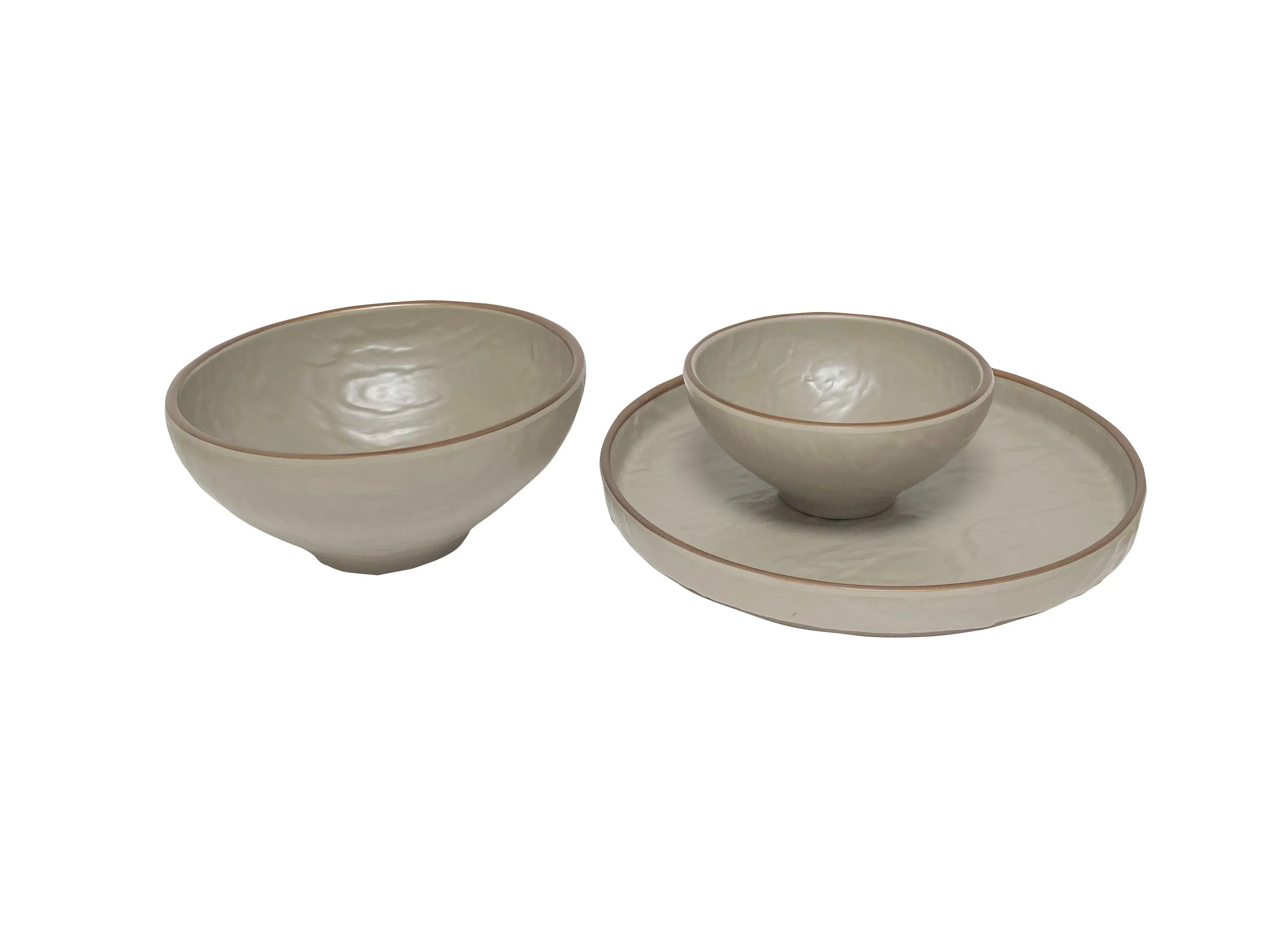 Heat Resistant Black Bowl Kitchen Use Melamine Soup Bowl Set Customized Decals Melamine Salad Bowl