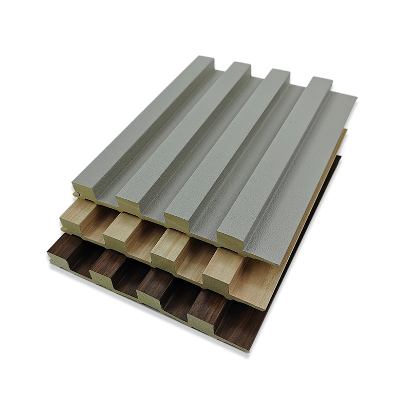 3D Interior Contemporary Decorative Waterproof Composite Solid Fluted Great Wall Panels WPC