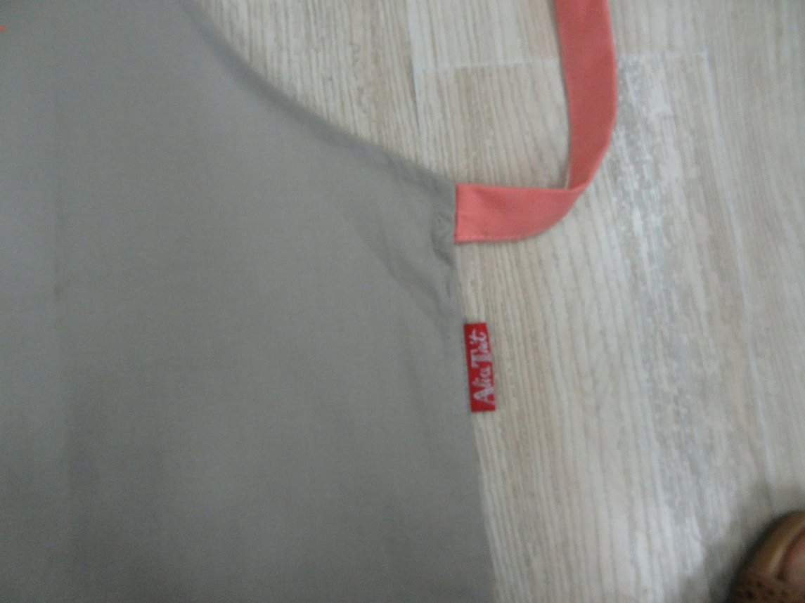 100% Cotton French Grey Child Bib Waist Apron